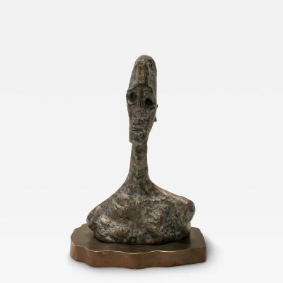 Kelvin Laverne Kelvin LaVerne Rare and Important Giacomettis Soul Sculpture 1980s Signed 