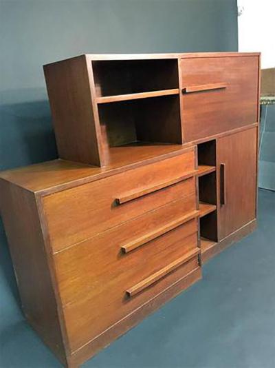 Kem Weber Fine Streamline Art Deco Kem Weber Desk Cabinet