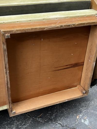 Kem Weber MODERNIST ART DECO CURVED WOOD SETTEE IN THE MANNER OF KEM WEBER