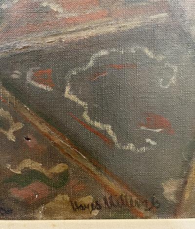 Kenneth Hayes Miller he Coral Necklace Figure Composition Nude fantasizing in a chair 