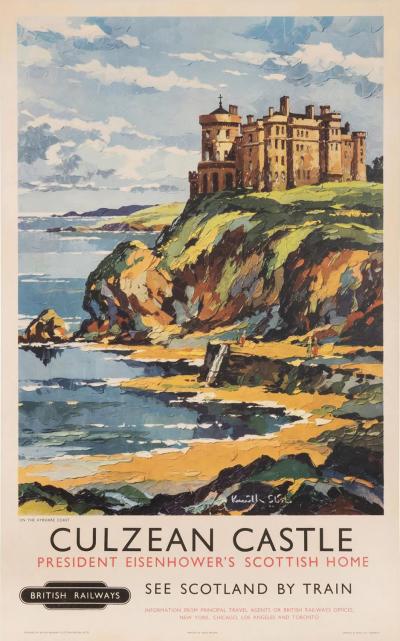 Kenneth Steel Culzean Castle President Eisenhowers Scottish Home British Railways Poster