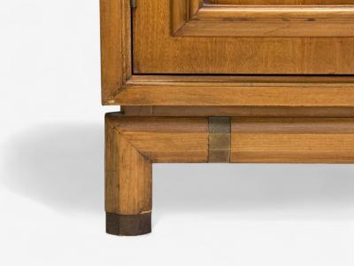 Kent Coffey Kent Coffey American Modern Walnut Brass Dresser USA 1960s