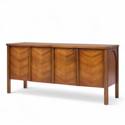 Kent Coffey Kent Coffey Perspecta Mid Century Walnut Buffet Credenza