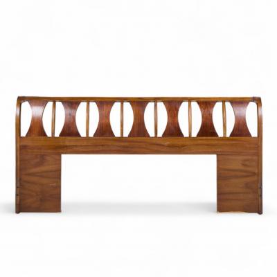 Kent Coffey Kent Coffey Perspecta Mid Century Walnut and Rosewood King Headboard