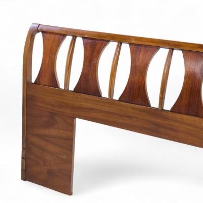 Kent Coffey Kent Coffey Perspecta Mid Century Walnut and Rosewood King Headboard