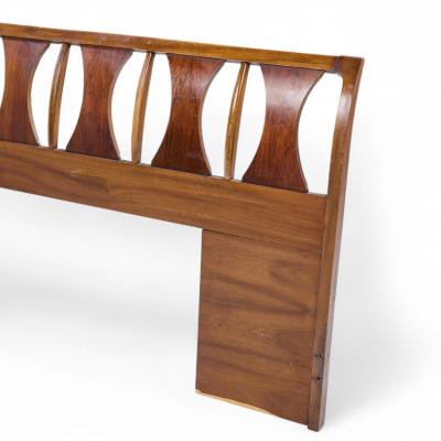 Kent Coffey Kent Coffey Perspecta Mid Century Walnut and Rosewood King Headboard