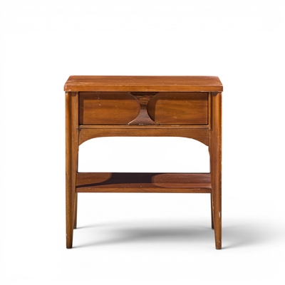 Kent Coffey Kent Coffey Perspecta Mid Century Walnut and Rosewood Nightstand
