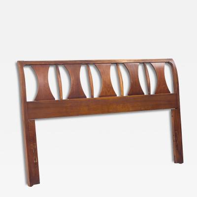 Kent Coffey Kent Coffey Perspecta Mid Century Walnut and Rosewood Queen Headboard