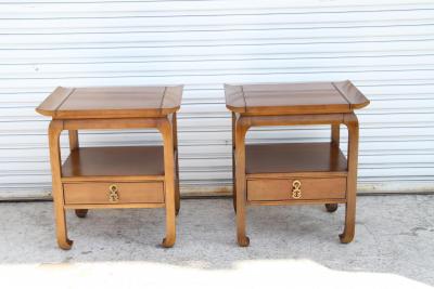 Kent Coffey Pair Midcentury Kent Coffey End Tables or Nightstands