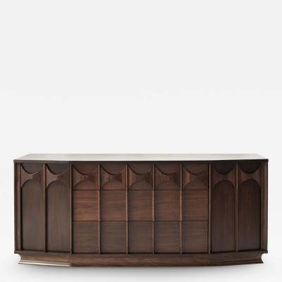 Kent Coffey Perspecta Collection Walnut and Rosewood Dresser C 1950s