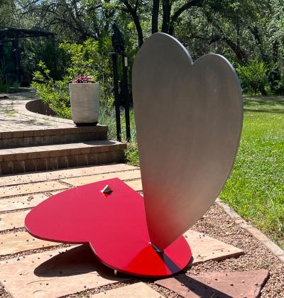 Kerry E Green Three Balancing Hearts