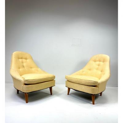 Kerstin H rlin Holmquist 1950s Pair of Kerstin Horlin Holmquist Lilla Eva Lounge Chairs