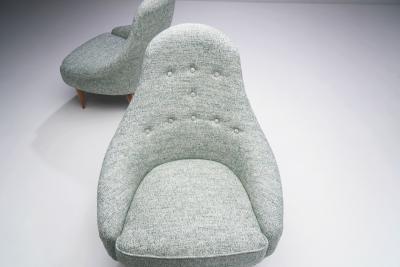 Kerstin H rlin Holmquist Little Eva Easy Chairs by Kerstin H rlin Holmquist Sweden 1950