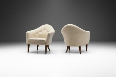 Kerstin H rlin Holmquist Pair of Kerstin H rlin Holmquist Little Adam Armchairs Sweden 1950s