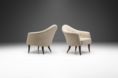 Kerstin H rlin Holmquist Pair of Kerstin H rlin Holmquist Little Adam Armchairs Sweden 1950s