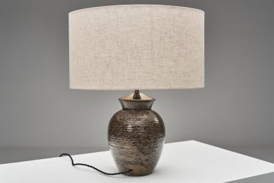 Kerttu Suvanto Vaajakallio Stoneware Table Lamp by Kerttu Suvanto Vaajakallio Finland ca 1930s