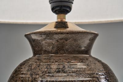 Kerttu Suvanto Vaajakallio Stoneware Table Lamp by Kerttu Suvanto Vaajakallio Finland ca 1930s
