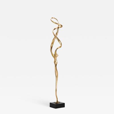 Kieff Antonio Grediaga Abstract polished bronze sculpture by Kieff