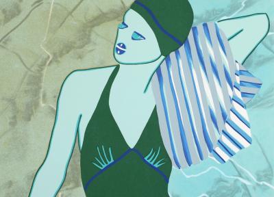 Kiki Kogelnik Bathing in Green