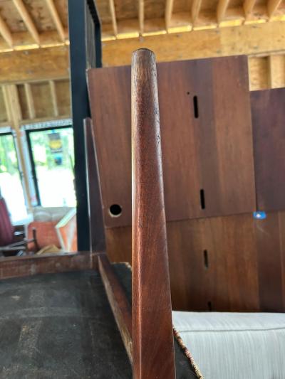 Kipp Stewart Handsome Pair Kipp Stewart for Calvin Walnut Dining Chairs Mid Century Modern