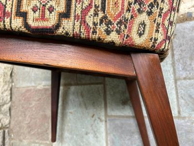 Kipp Stewart Handsome Pair Kipp Stewart for Calvin Walnut Dining Chairs Mid Century Modern