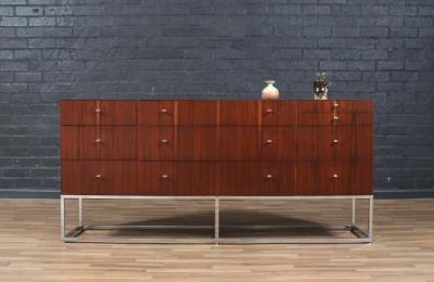 Kipp Stewart Kipp Stewart Rosewood Chrome Dresser for Directional