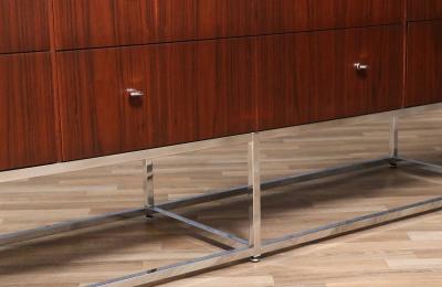 Kipp Stewart Kipp Stewart Rosewood Chrome Dresser for Directional