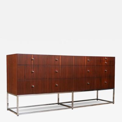 Kipp Stewart Kipp Stewart Rosewood Chrome Dresser for Directional