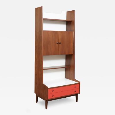 Kipp Stewart Kipp Stewart Two Tone Lacquered Walnut Bookshelf for Glenn of CA