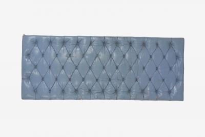 Kipp Stewart Kipp Stewart for Calvin Furniture Blue Leather Diamond Tufted Daybed 1960