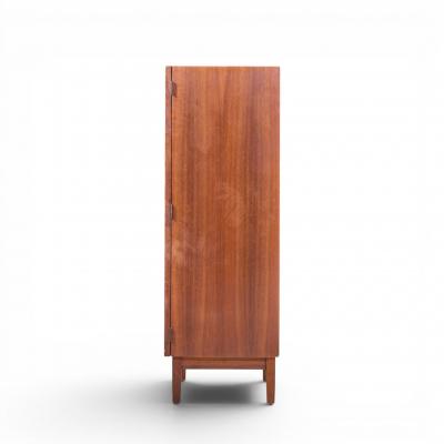 Kipp Stewart Kipp Stewart for Calvin Mid Century Walnut and Cane Front Cabinet Armoire