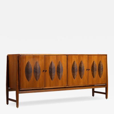 Kipp Stewart Kipp Stewart for Calvin Mid Century Walnut and Rosewood Sideboard Credenza