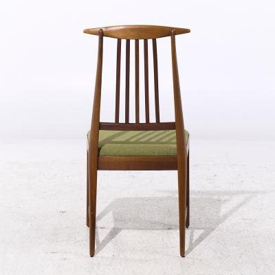 Kipp Stewart Kipp Stewart for Directional Mid Century Walnut Dining Chairs Set of 6
