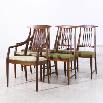 Kipp Stewart Kipp Stewart for Directional Mid Century Walnut Dining Chairs Set of 6