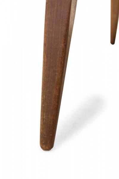 Kipp Stewart Kipp Stewart for Directional Walnut Cane and Beige Upholstered Lounge Chairs