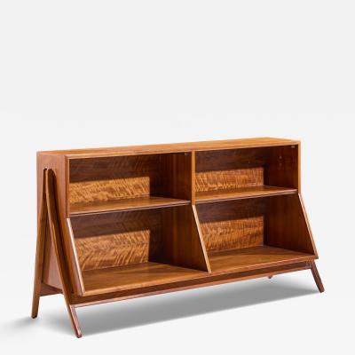 Kipp Stewart Kipp Stewart for Drexel Declaration Mid Century Walnut Bookcase Shelf