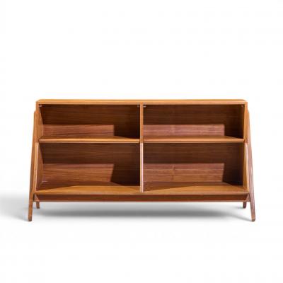 Kipp Stewart Kipp Stewart for Drexel Declaration Mid Century Walnut Bookcase Shelf