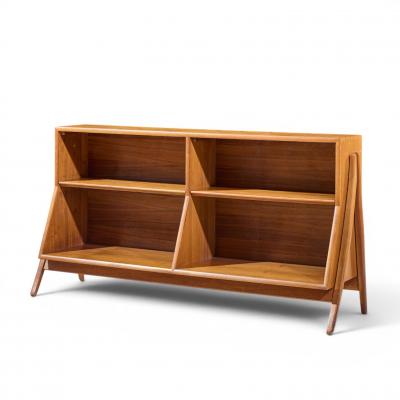 Kipp Stewart Kipp Stewart for Drexel Declaration Mid Century Walnut Bookcase Shelf