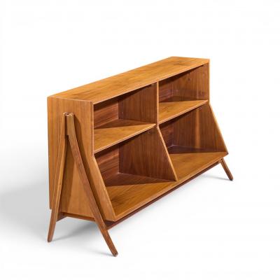 Kipp Stewart Kipp Stewart for Drexel Declaration Mid Century Walnut Bookcase Shelf