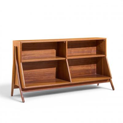 Kipp Stewart Kipp Stewart for Drexel Declaration Mid Century Walnut Bookcase Shelf