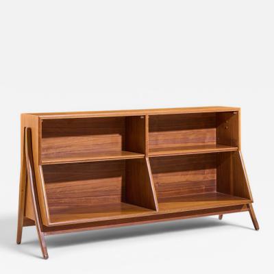 Kipp Stewart Kipp Stewart for Drexel Declaration Mid Century Walnut Bookcase Shelf