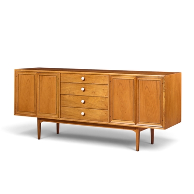 Kipp Stewart Kipp Stewart for Drexel Declaration Mid Century Walnut Credenza