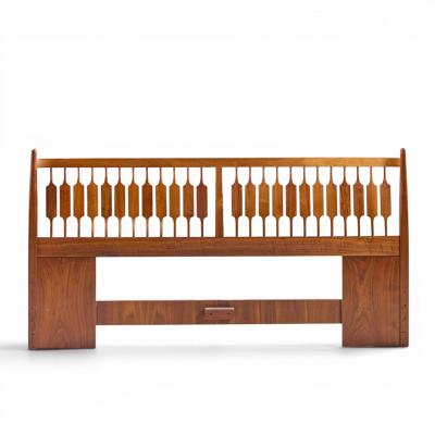 Kipp Stewart Kipp Stewart for Drexel Declaration Mid Century Walnut King Headboard
