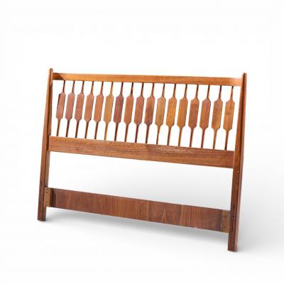 Kipp Stewart Kipp Stewart for Drexel Declaration Mid Century Walnut Queen Headboard