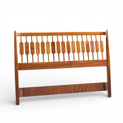 Kipp Stewart Kipp Stewart for Drexel Declaration Mid Century Walnut Queen Headboard