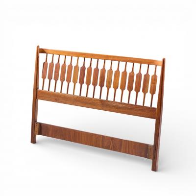 Kipp Stewart Kipp Stewart for Drexel Declaration Mid Century Walnut Queen Headboard