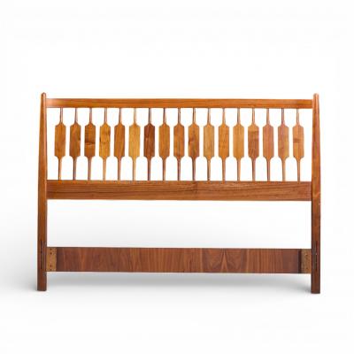 Kipp Stewart Kipp Stewart for Drexel Declaration Mid Century Walnut Queen Headboard