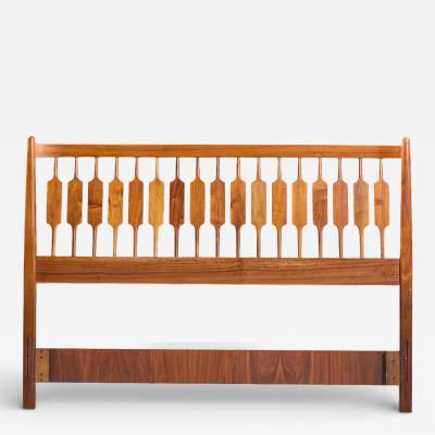 Kipp Stewart Kipp Stewart for Drexel Declaration Mid Century Walnut Queen Headboard
