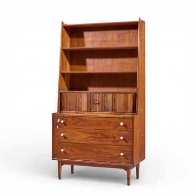 Kipp Stewart Kipp Stewart for Drexel Declaration Mid Century Walnut Secretary Desk