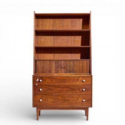 Kipp Stewart Kipp Stewart for Drexel Declaration Mid Century Walnut Secretary Desk